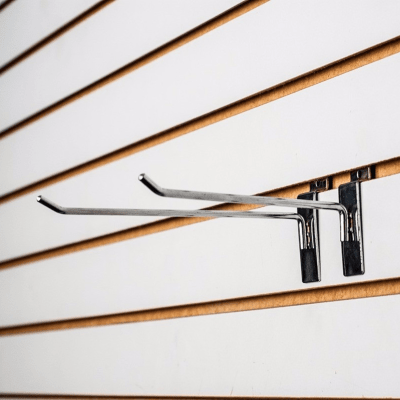 Gancho Metálico Para Panel Ranurado 25cm.