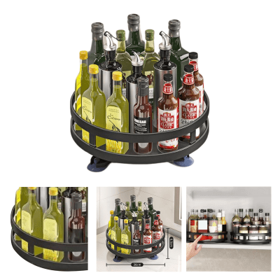 Estante Giratorio Porta Especiero Organizador Cocina Baño1