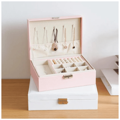 Maletin Joyero 2 Niveles, Organizador De Joyas2