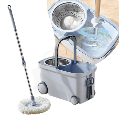 Mopa Trapeador Giratoria 360 Cetrifugadora Acero Removible1