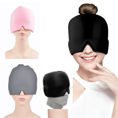 Gorro De Gel Alivio De Migraña Terapia De Frío Dolor Cabeza1