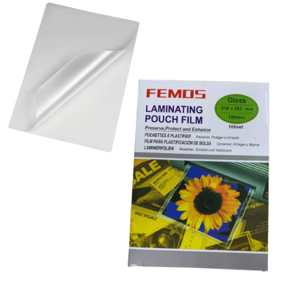 100 Micas Laminas Termolaminadora Plastificadora Carta A4 100 mic