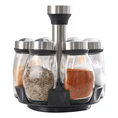 Set De 6 Especieros Organizador Condimentos Giratorio 3601