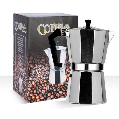 Cafetera Italiana De Aluminio Tazas Cafe Desayuno Espresso1