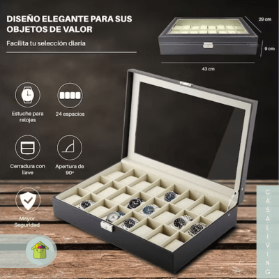 Caja Organizador De Reloj 24 unidades3