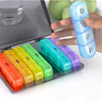 Pastillero Organizador Semanal O Mensual De Pastillas