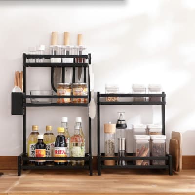 Estante Mini Rack Metálico 2 Repisas Multiuso Cocina2