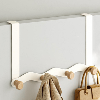 Perchero Colgador Para Puerta 4 Ganchos Organizador1