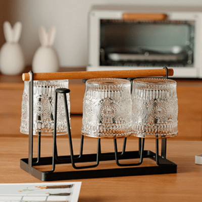 Secador Metálico Organizador De Vasos Y Tazas Para Cocina NEGRO1