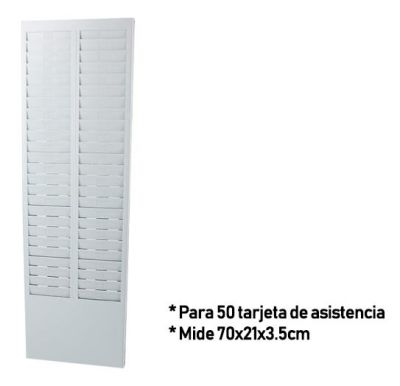 Tarjetero Plástico 50 Tarjetas Reloj Control Asistencia Tarjetero Plástico 50 Tarjetas Reloj Control Asistencia