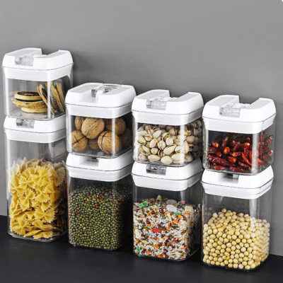 Set 6 Contenedores Herméticos De Almacenamiento Plástico4