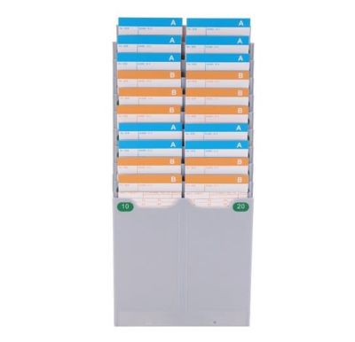 Tarjetero Plastico 20 Tarjetas asistencia reloj Control Asistencia