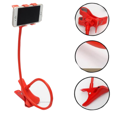 Soporte Porta Celular Largo Flexible Para Cama Mesa