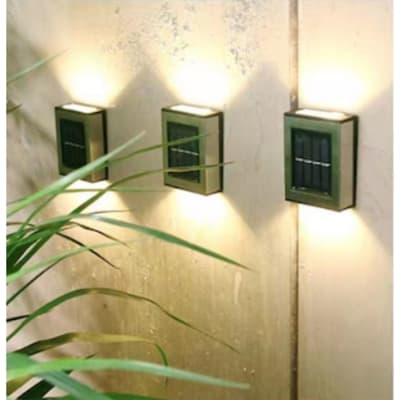 Foco Para Pared Led Solar Jardín Exterior Impermeable3