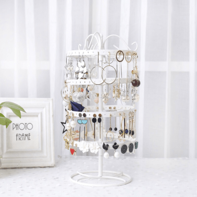 Exhibidor Giratorio Desarmable Metálico Para Aros Mostrador1