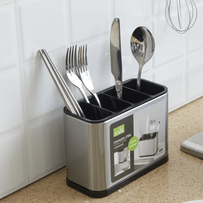 Secador Utensilio Servicios Recipiente Plateado