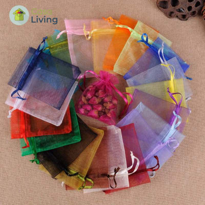 Pack de 100 Bolsas de organza para joyas