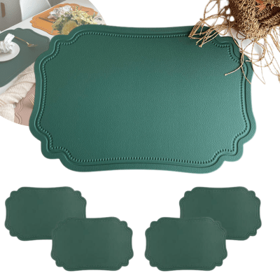 Set de 4 Mantel Individuales Ecocuero Lavable Antimanchas14