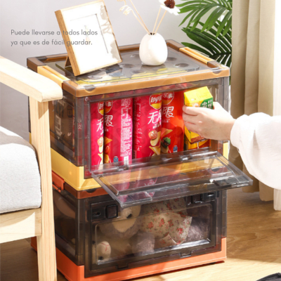 Caja Organizadora Con Ruedas Apilable 42 Litros Cajonera5