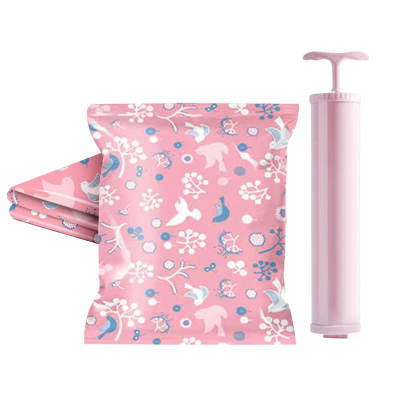 Pack 2 Unid. Bolsa Al Vacío Guarda Ropa 50x35cm Mas 1 Bombín10