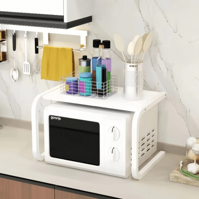 Estante Microondas De Metal Repisa Organizador Cocina7