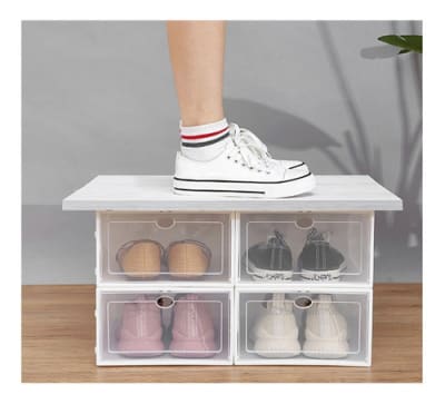 Organizador De Zapato Transparente (10 Unidades)3