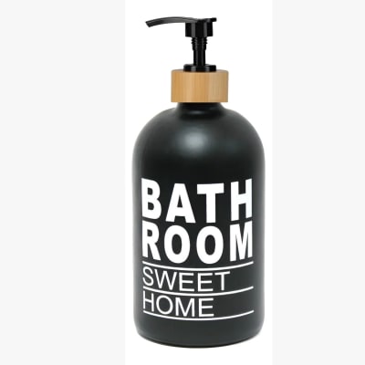 Dispensador De Jabon Botella Vidrio Opaco 500 Ml Bathroom5