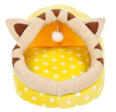 Cama Cojin Diseño Gato Amarillo mascota Talla m3