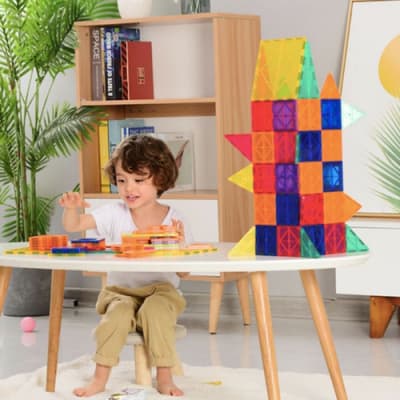 Juguete Bloques Magnéticos Armable 120 Piezas2