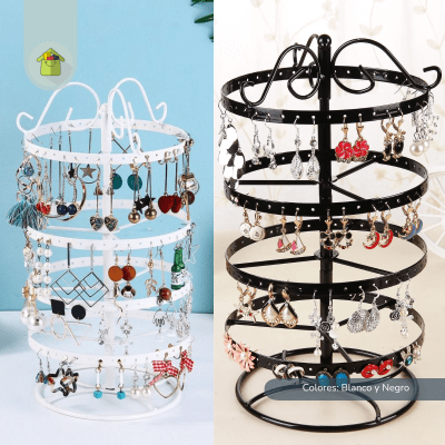 Exhibidor Giratorio De Aros Metálico Mostrador Exhibición1