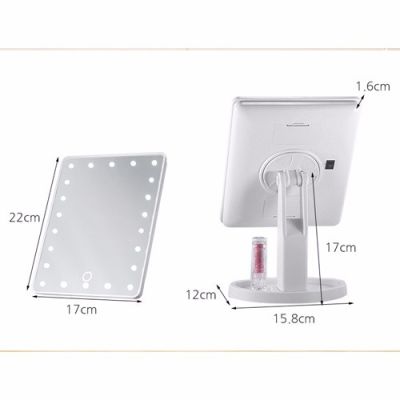 Espejo con 16 luces LED Espejo con 16 luces LED