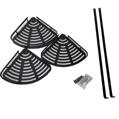 Matilda Repisa Esquinera Baño Ducha Aluminio Inox 3 Niveles Matilda Repisa Esquinera Baño Ducha Aluminio Inox 3 Niveles
