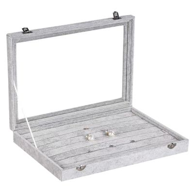 Organizador Caja Exhibidora Joyas Anillo Con Tapa 35x24cm Organizador Caja Exhibidora Joyas Anillo Con Tapa 35x24cm