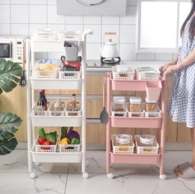 Carro Estante Elsa Organizador 4 Bandejas Con Ruedas2