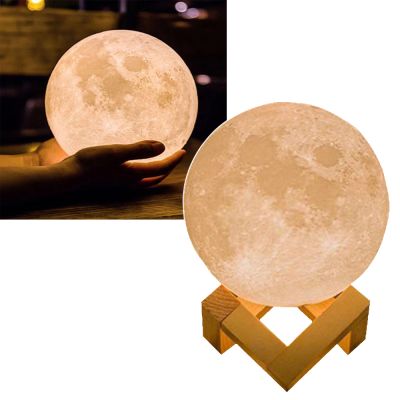 Lampara Led Luna Con Pila 18cm Lampara Led Luna Con Pila 18cm