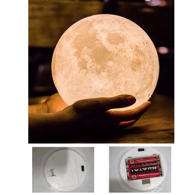 Lampara Led Luna Con Pila 18cm Lampara Led Luna Con Pila 18cm