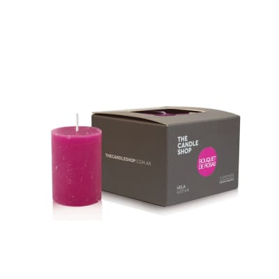 VELA VOTIVA EN CAJA BOUQUET DE ROSAS1