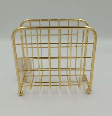 SERVILLETERO CUADRITOS DORADO1