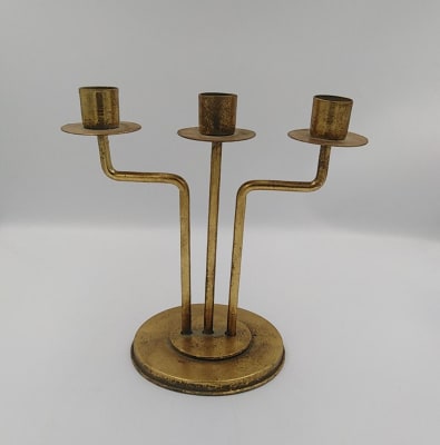 CANDELABRO DORADO 3 VELAS CHICO1