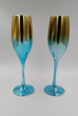 COPAS PROSECCO AZUL/DORADO1