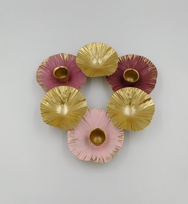 PORTA VELA DE FLORES (3 VELAS) CHICA1