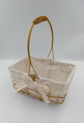 CANASTO METALICO CON TELA RECTANGULAR AMARILLO CHICO1