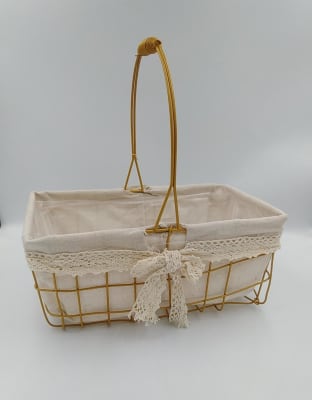 CANASTO METALICO CON TELA RECTANGULAR AMARILLO MEDIANO1