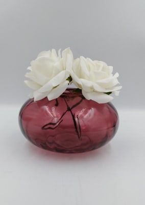FLORERO ESFERA ROJA1