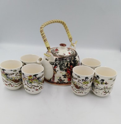 JUEGO DE TÉ ORIENTAL CERAMICA1