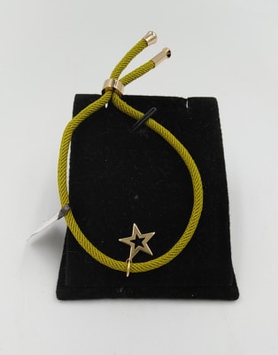 PULSERA DE CORDON VERDE LIMON CON DOBLE ESTRELLA1