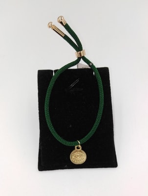PULSERA DE CORDON VERDE CON OJO1