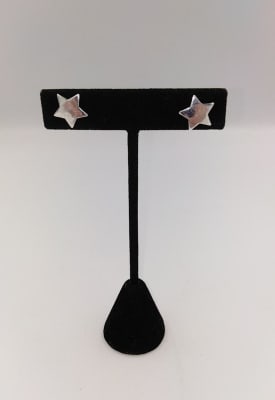 AROS CHICO 12 MM ESTRELLA LISA PLATA1