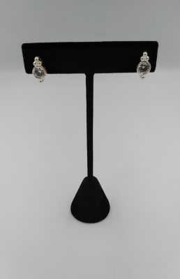 AROS CHICO ARO PUNTO DE LUZ 3 BOLITAS 12 X 6MM ARO BAÑO PLATA1