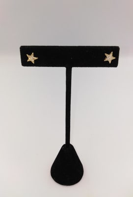 AROS CHICO 8MM ARO ESTRELLITA CON CIRCONES CRISTAL BAÑO ORO1